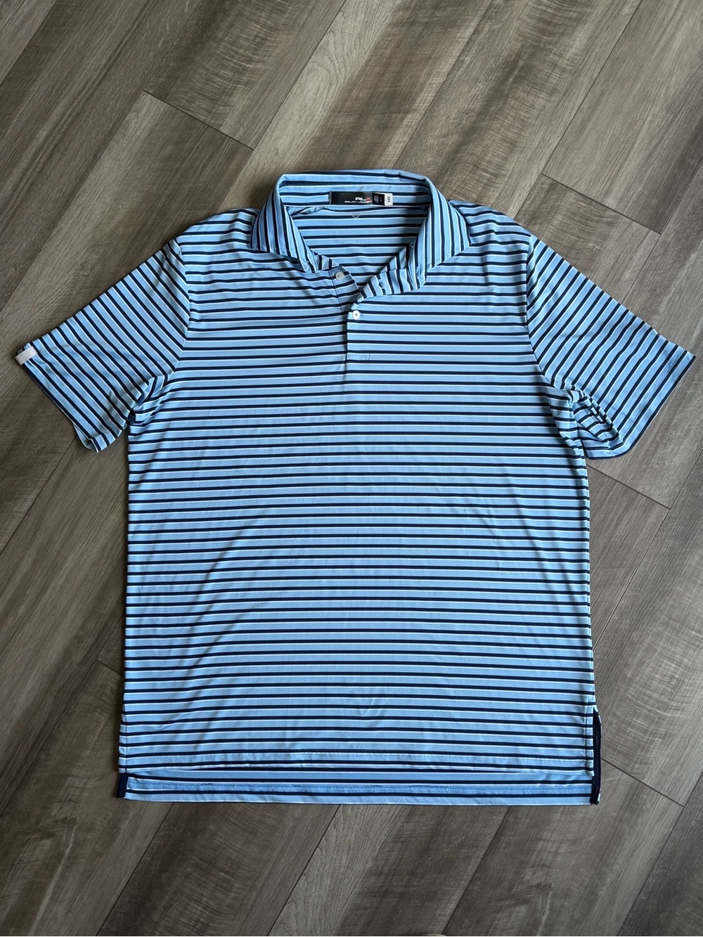 RLX Ralph Lauren Polo NetJets Logo Golf Performance Shirt Men’s L Aviation Golf